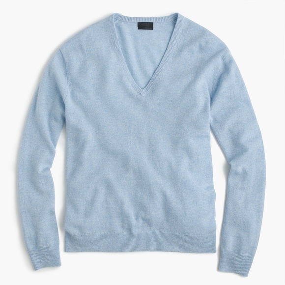 J. Crew Sweaters - Italian cashmere boyfriend V-neck sweater (ivory)